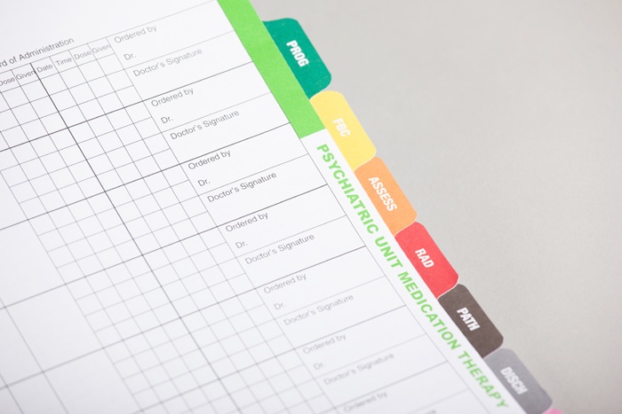 Image Number 1 of Product - Re-enforced Spines on Tab Dividers, Hospital Sheets, etc.